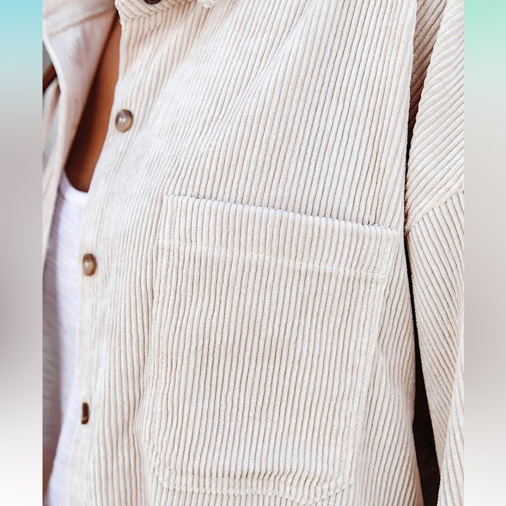 Corduroy Button Down Top - Picture 3 of 11